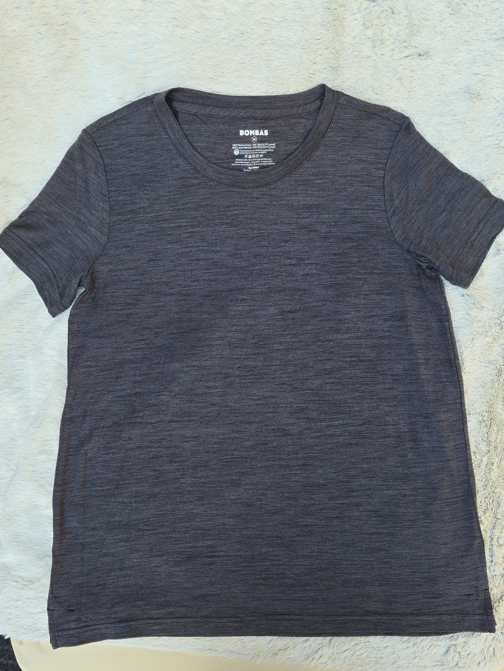 Bombas Charcoal Heather Short Sleeve Crew